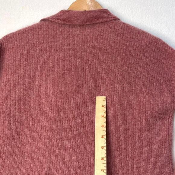 Garnet Hill 100% Cashmere Ida Cardigan Button Front Knit Sweater Medium - Picture 13 of 13